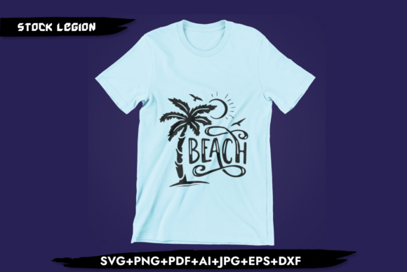 Beach Graphics for T-Shirt Designs