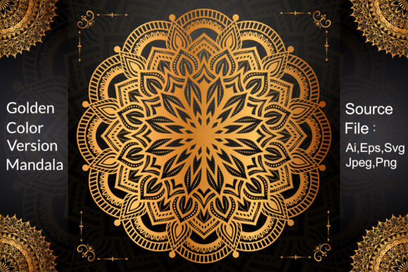 Luxury Golden Mandala Graphics