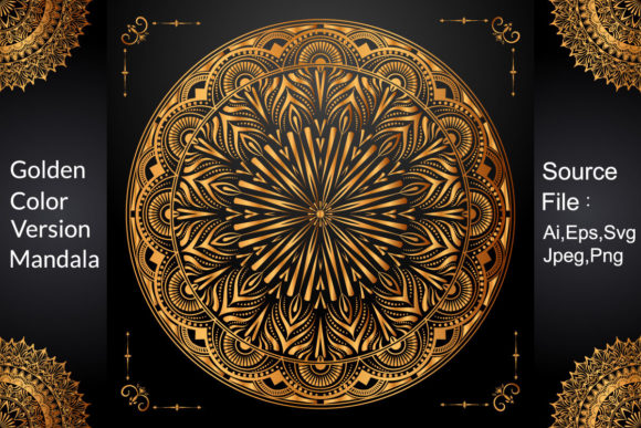 Royal Wedding Invitation Mandala Design Graphics