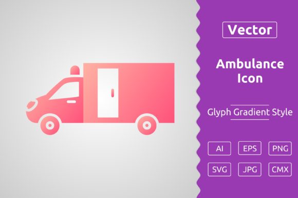 Vector Ambulance Gradient Icon Graphics