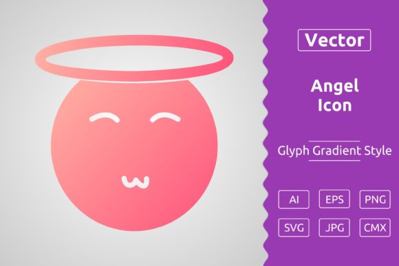 Vector Angel Gradient Icon Graphics