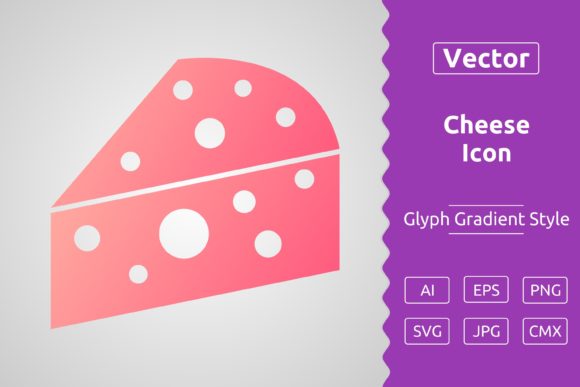 Vector Cheese Gradient Icon Graphics