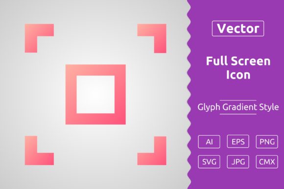 Vector Full Screen Gradient Icon Graphics