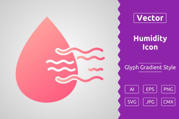Vector Humidity Gradient Icon for Modern Branding