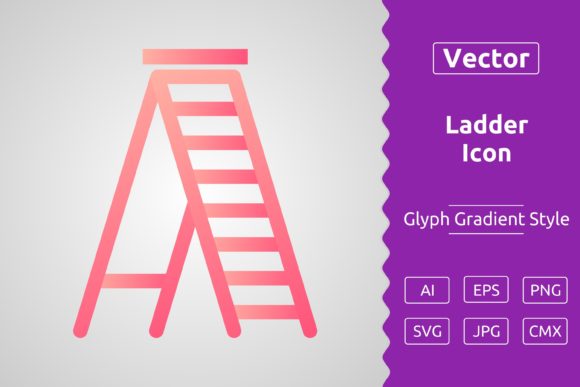 Vector Ladder Gradient Icon Graphics