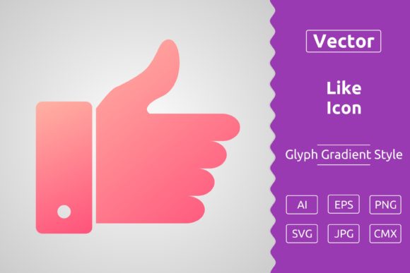Vector Like Gradient Icon
