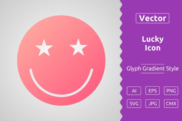 Vector Lucky Gradient Icon Graphics