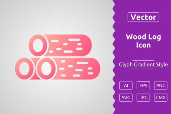 Wood Log Gradient Icon Graphics for Modern Blogs
